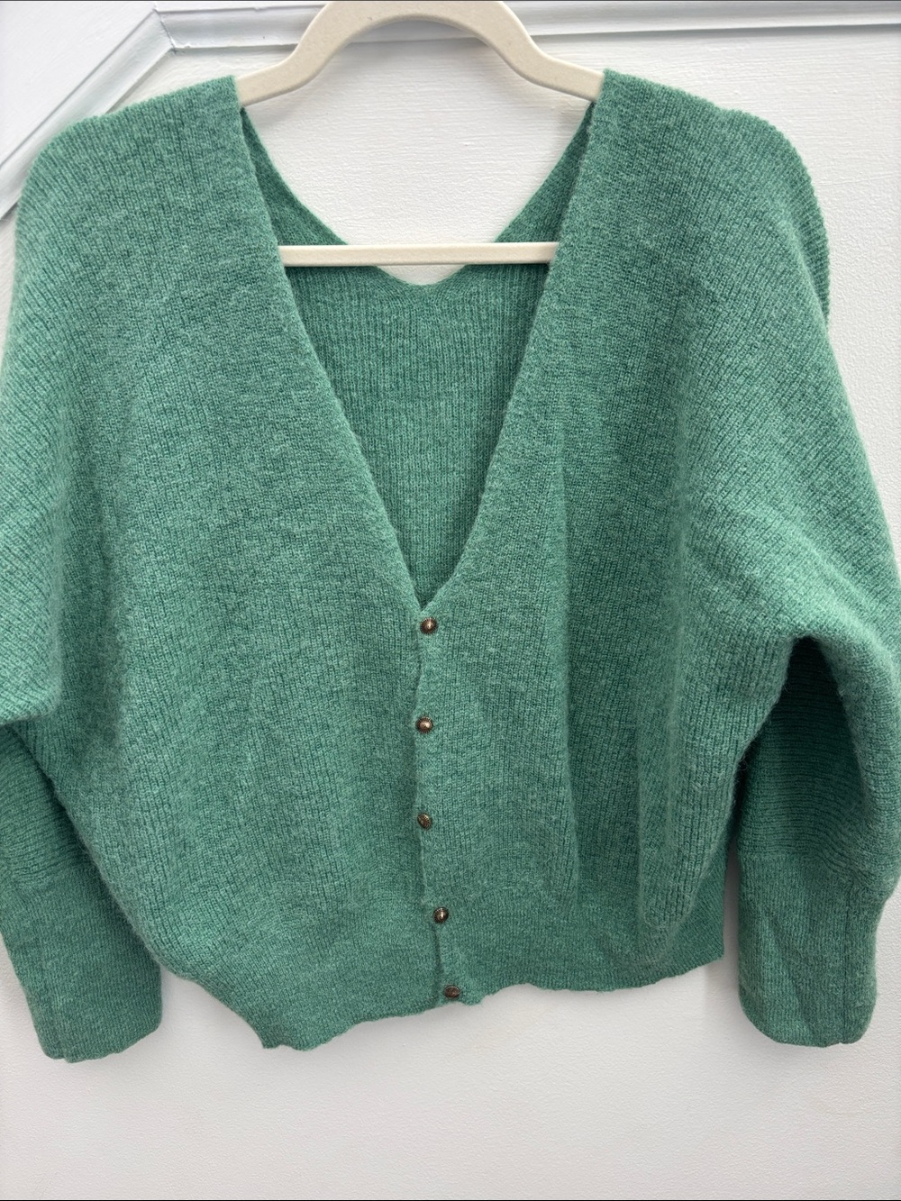 Ba&sh Soft V-Neck Button Reversible Cardigan Sweater Jumper Size 2